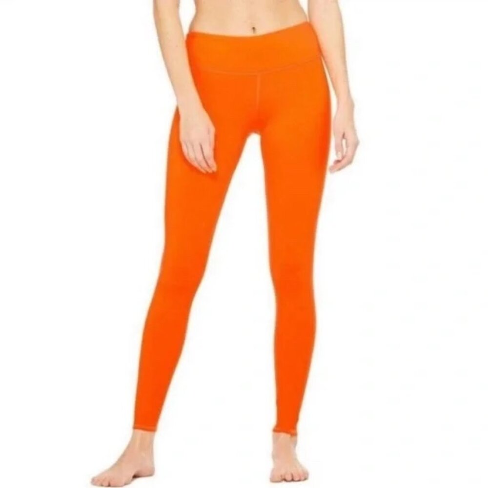 ALO Yoga Airbrush Legging in Tangerine Orange Size XS